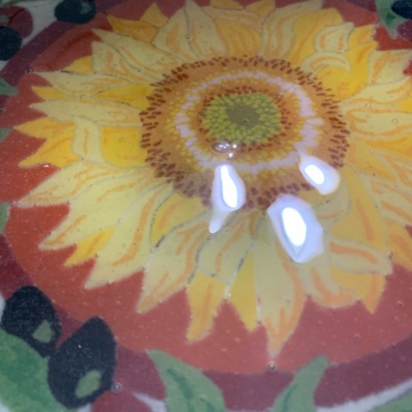 Host Pick (WOW) RARE Vintage Beautiful “Tuscany” Peggy Karr Glass Plate Art - Picture 6 of 10